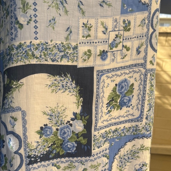 Abercrombie Fitch Patchwork Floral Print Mini Dress Women's Size L - Picture 8 of 8